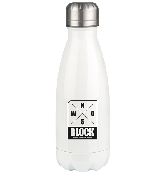 N.O.S.W. BLOCK Trinkflasche Edelstahl "SEX, DRUGS & VOLLEYBALL" Thermoflasche 350ml