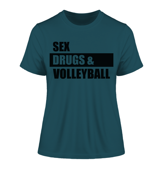 N.O.S.W. BLOCK Fanblock Shirt "SEX, DRUGS & VOLLEYBALL" Girls Organic T-Shirt stargazer