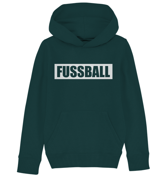 N.O.S.W. BLOCK Teamsport Hoodie "FUSSBALL" Kids UNISEX Organic Kapuzenpullover grün