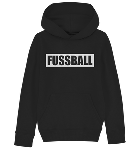 N.O.S.W. BLOCK Teamsport Hoodie "FUSSBALL" Kids UNISEX Organic Kapuzenpullover schwarz