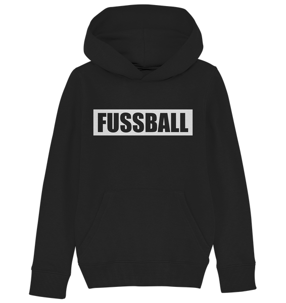 N.O.S.W. BLOCK Teamsport Hoodie "FUSSBALL" Kids UNISEX Organic Kapuzenpullover schwarz