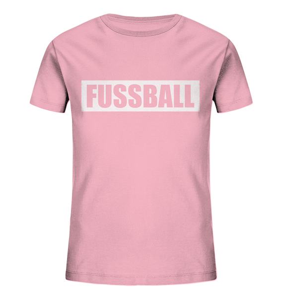 N.O.S.W. BLOCK Teamsport Shirt "FUSSBALL" Kids UNISEX Organic T-Shirt cotton pink