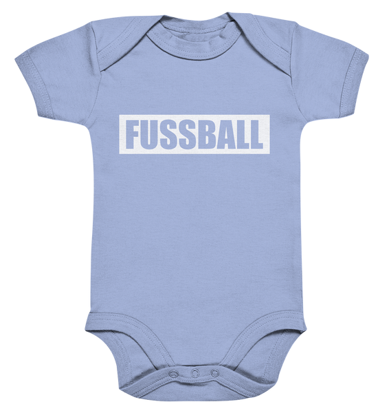 N.O.S.W. BLOCK Teamsport Body "FUSSBALL" Organic Baby Bodysuite dusty blue