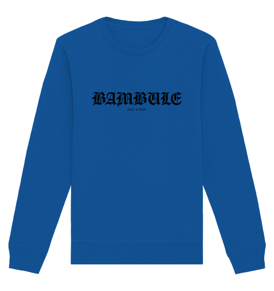 RIOT//GROUNDS Sweater "BAMBULE RAGE & ROAR" Männer Organic Basic Sweatshirt royal blue