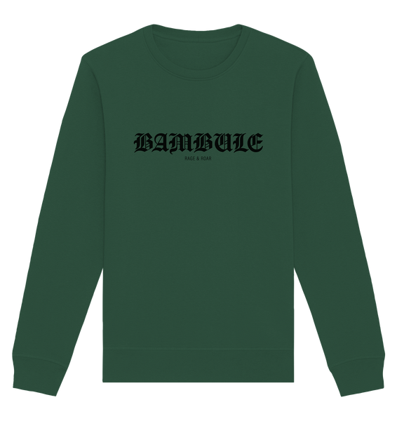 RIOT//GROUNDS Sweater "BAMBULE RAGE & ROAR" Männer Organic Basic Sweatshirt bottle green