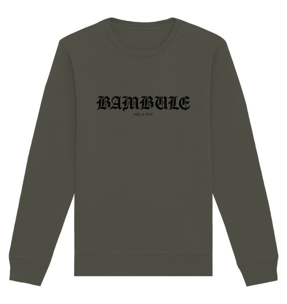 RIOT//GROUNDS Sweater "BAMBULE RAGE & ROAR" Männer Organic Basic Sweatshirt khaki