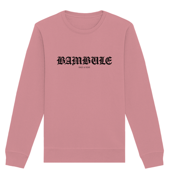 RIOT//GROUNDS Sweater "BAMBULE RAGE & ROAR" Männer Organic Basic Sweatshirt canyon pink