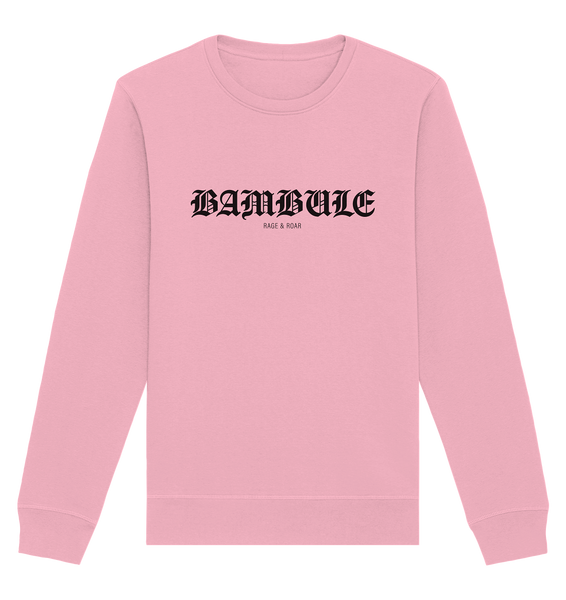 RIOT//GROUNDS Sweater "BAMBULE RAGE & ROAR" Männer Organic Basic Sweatshirt cotton pink