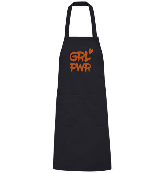 N.O.S.W. BLOCK Homestuff Schürze "GRL PWR" Organic Grillschürze black