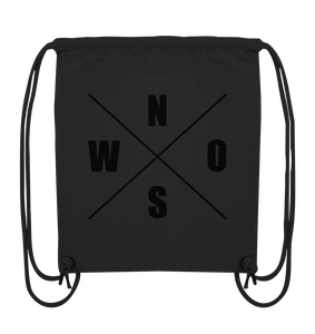 N.O.S.W. BLOCK Fanblock Gym Bag "FROM FATHER TO SON" Organic Turnbeutel schwarz