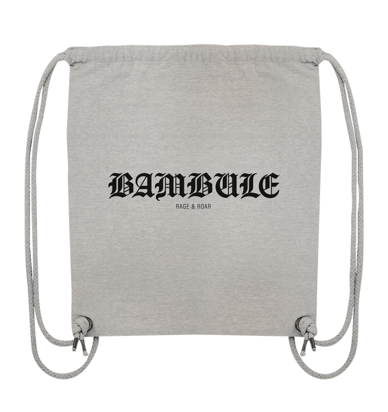 RIOT//GROUNDS Fanblock Tote-Bag "BAMBULE RAGE & ROAR" Organic Turnbeutel heather grey