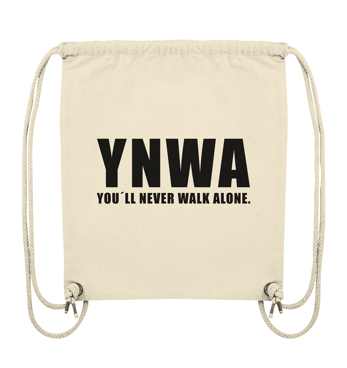 Fanblock Tote-Bag "YNWA" Organic Turnbeutel (80% Bio-Baumwolle, 20% recyceltes Polyester)