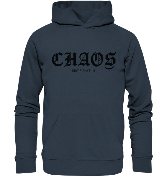 kurvengesindel Hoodie "CHAOS RIOT & RHYTHM" Männer Organic Kapuzenpullover india ink grey