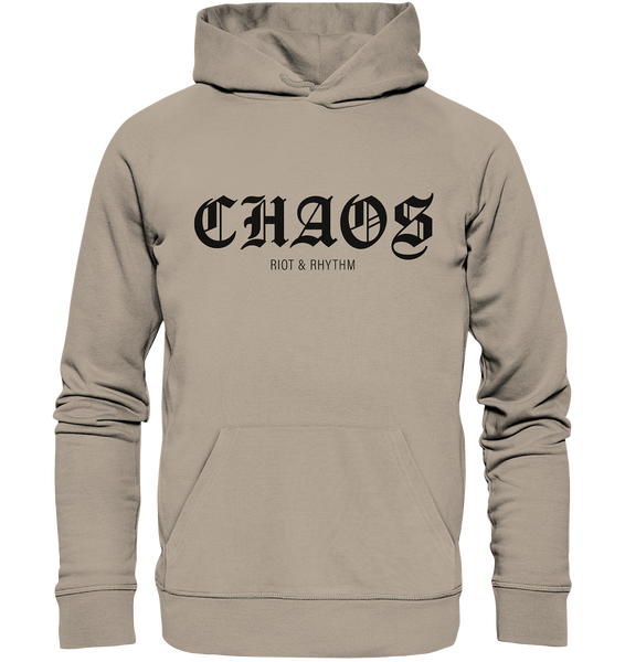 kurvengesindel Hoodie "CHAOS RIOT & RHYTHM" Männer Organic Kapuzenpullover desert dust