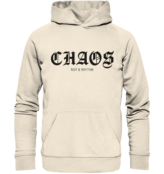 kurvengesindel Hoodie "CHAOS RIOT & RHYTHM" Männer Organic Kapuzenpullover natural raw