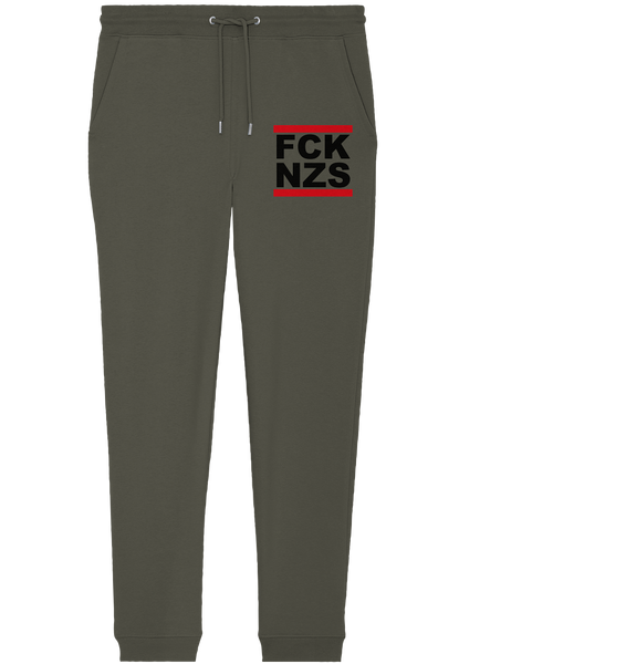 N.O.S.W. BLOCK Gegen Rechts Jogginghose "FCK NZS" Organic Jogger Pants khaki