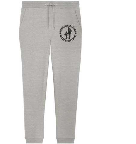 N.O.S.W. BLOCK Fanblock Jogginghose "FROM FATHER TO SON" Organic Jogger Pants heather grey