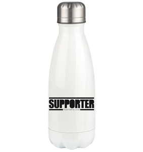 N.O.S.W. BLOCK Trinkflasche Edelstahl "SUPPORTER TOGETHER & LOUD" Thermoflasche 350ml