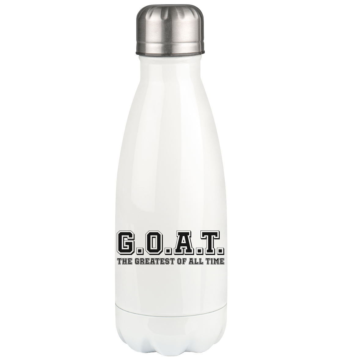 N.O.S.W. BLOCK Trinkflasche Edelstahl "G.O.A.T." Thermosflasche 350ml