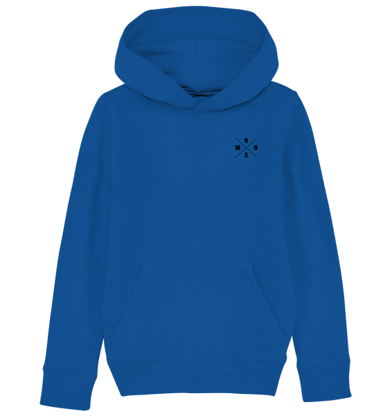 N.O.S.W. BLOCK Fanblock Hoodie "STRAIGHT OUTTA FANBLOCK" Kids UNISEX Organic Kapuzenpullover blau